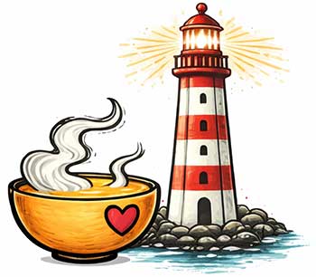 Drawing of a lighthouse